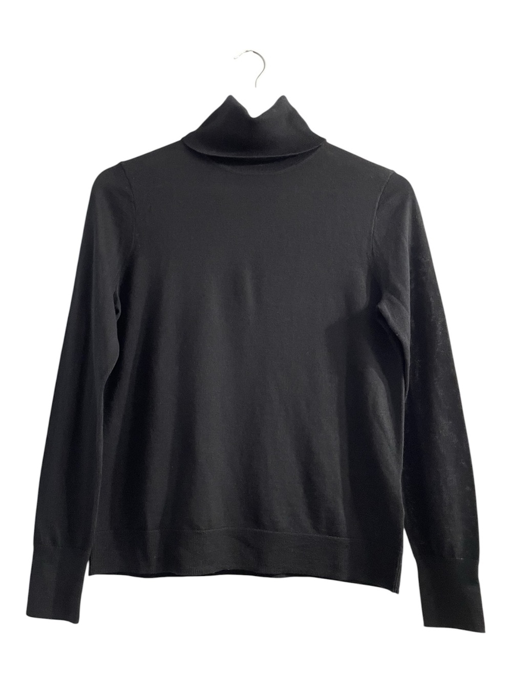 J.Crew Merino Wool Turtleneck Sweater in Black XS baselayer old money neutral